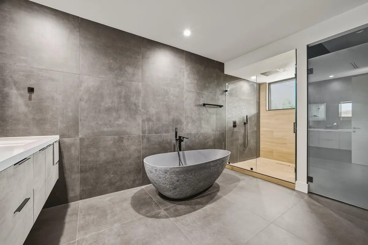 Spa Like Primary Bath at 1616 NE 5TH Court A, Fort Lauderdale