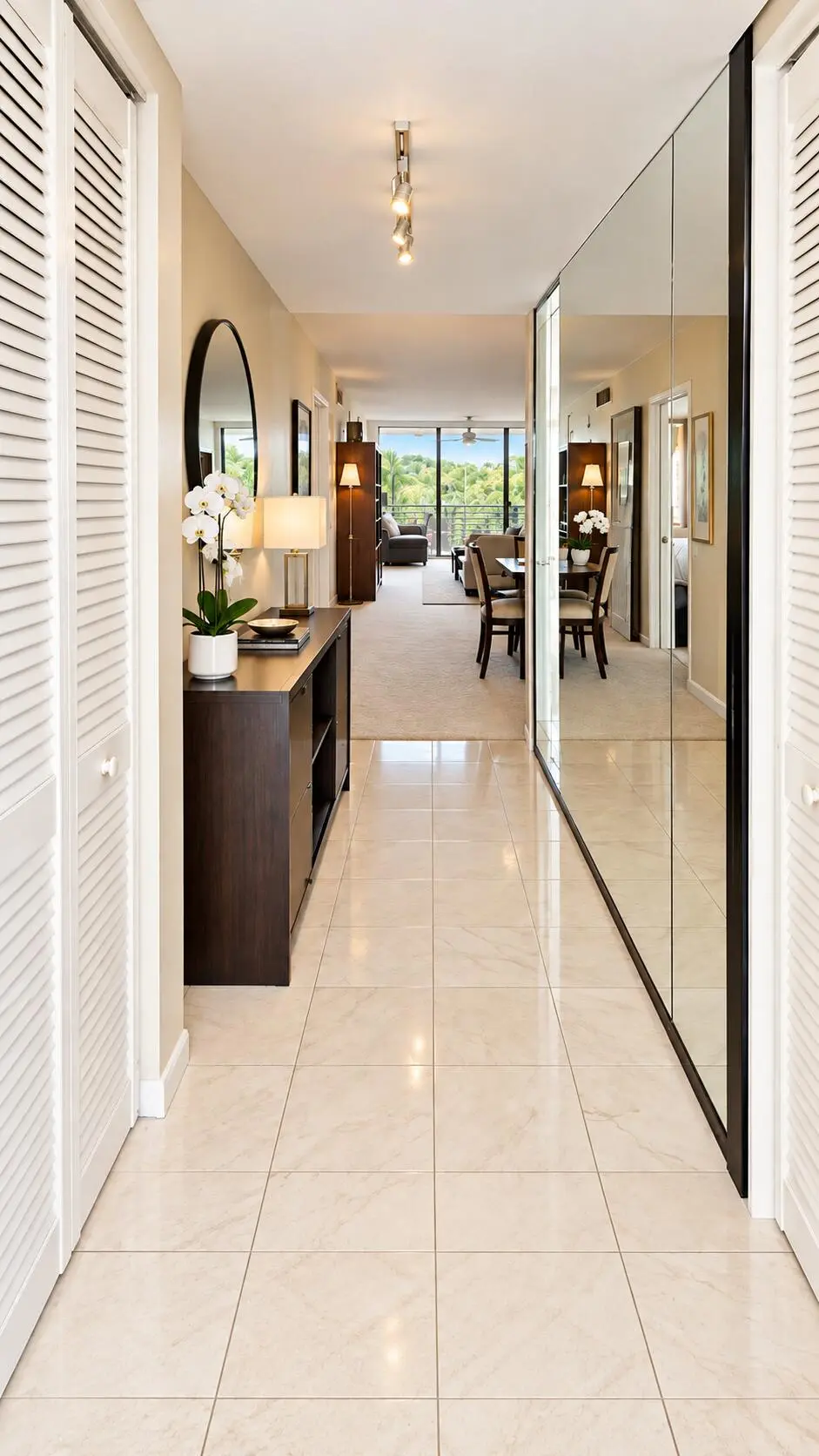 Entry Hallway at 3510 OAKS Way 408, Pompano Beach