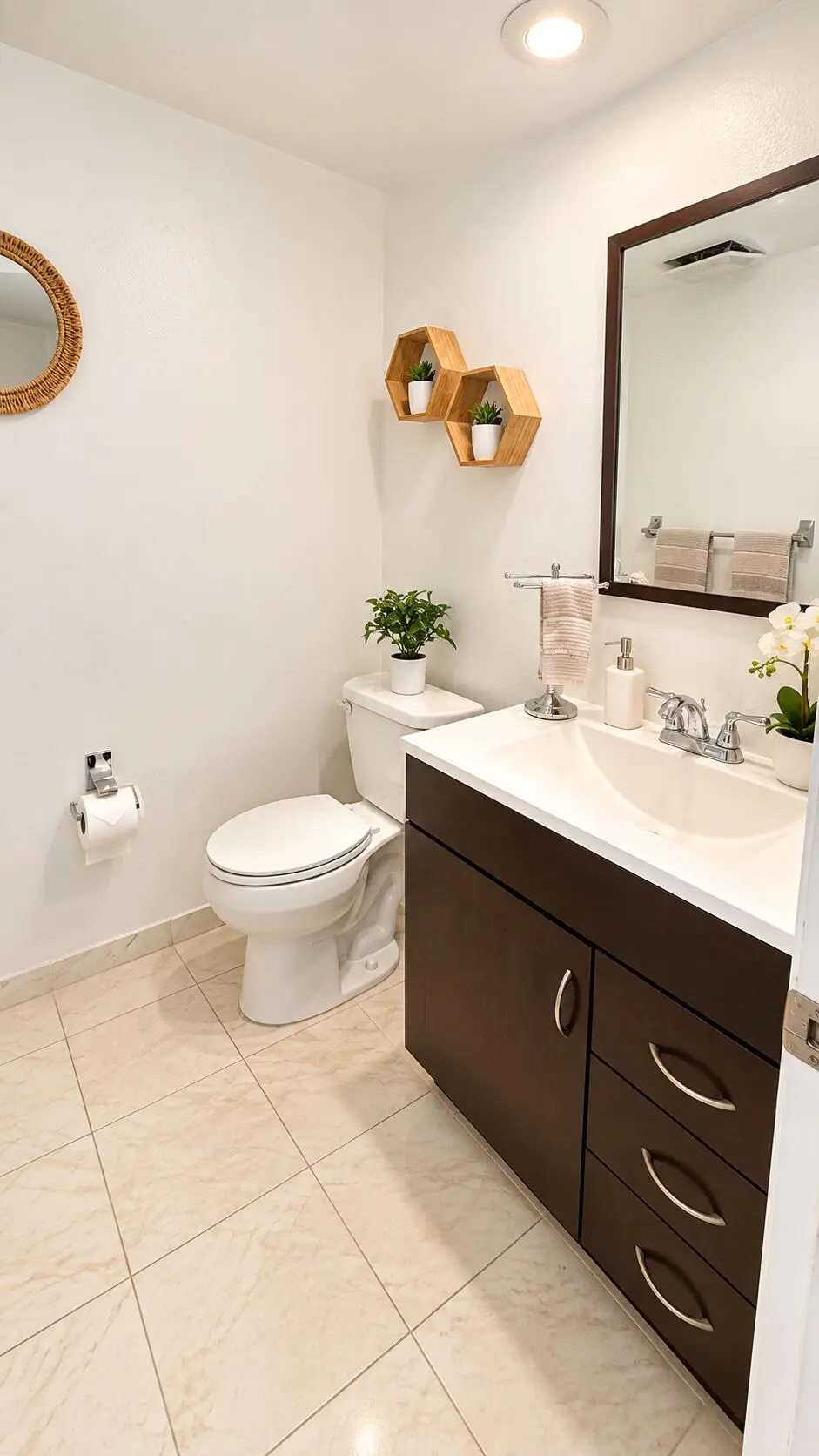 Half Bath at 3510 OAKS Way 408, Pompano Beach
