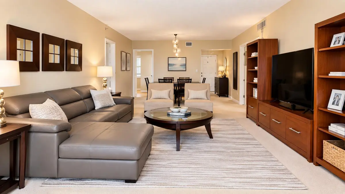 Living Room at 3510 OAKS Way 408, Pompano Beach