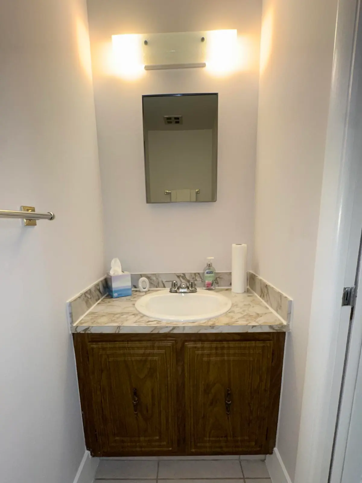 Downstairs Bathroom at 3321 Farragut Street 7F, Hollywood