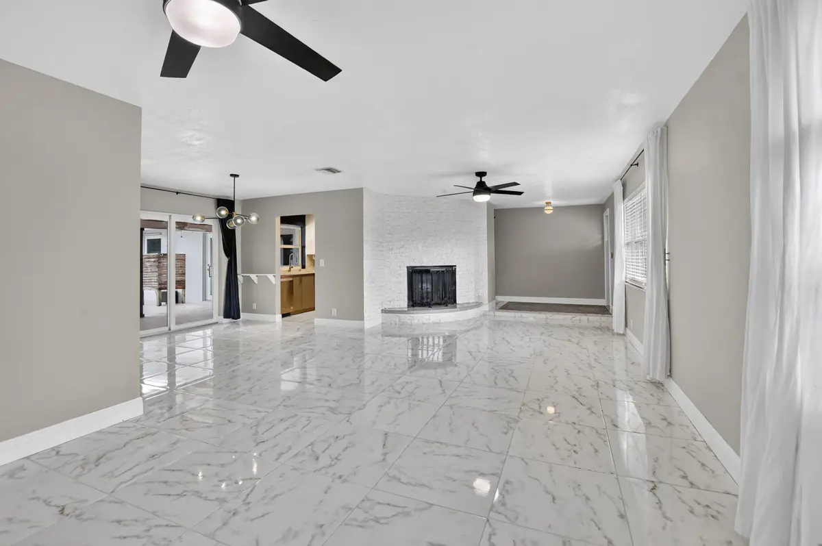 Living Room w/fireplace at 214 NE 25th Street, Boca Raton