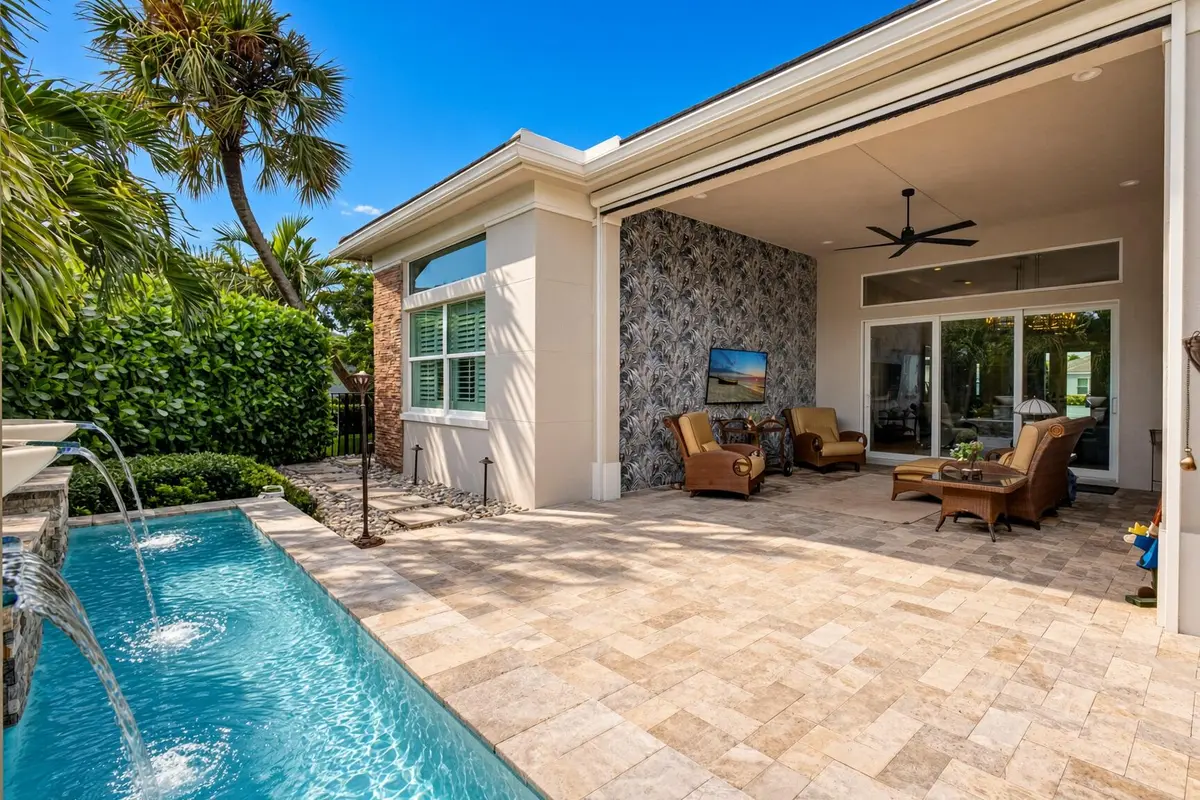 Patio at 9964 SEAGRASS Way, Palm Beach Gardens