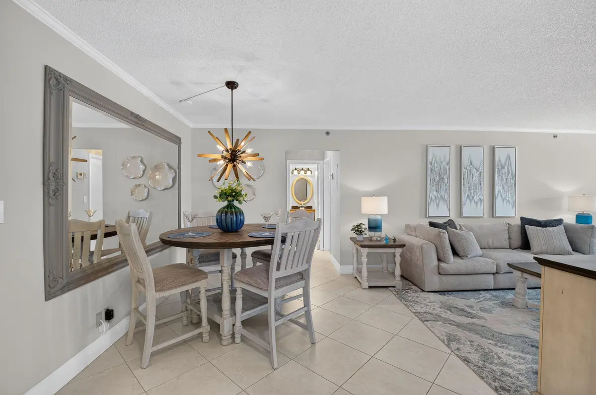 Dining Area & Family Room at 3215 S Ocean Boulevard 501, Highland Beach