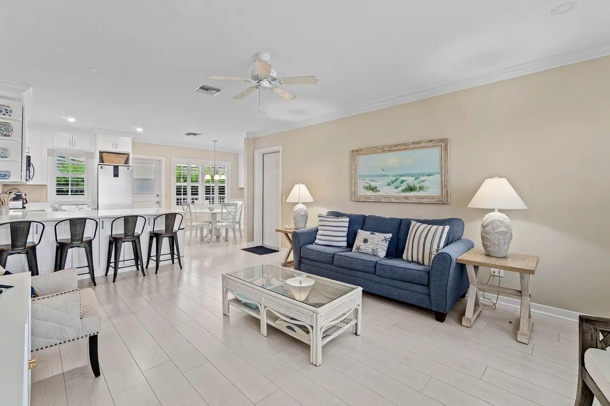 Open Concept Living Area at 817 N OCEAN Boulevard 0170, Delray Beach