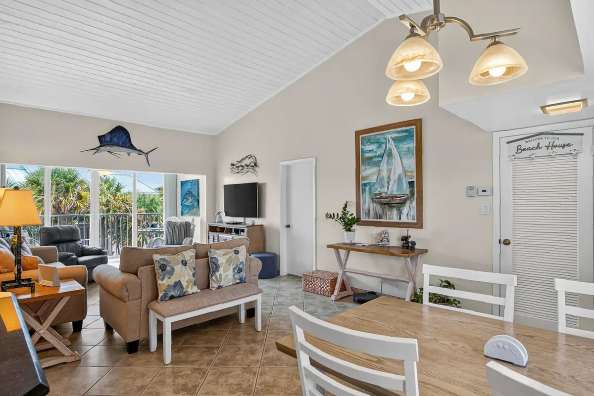 Dining/Livingroom at 2400 S Ocean Drive 631, Fort Pierce