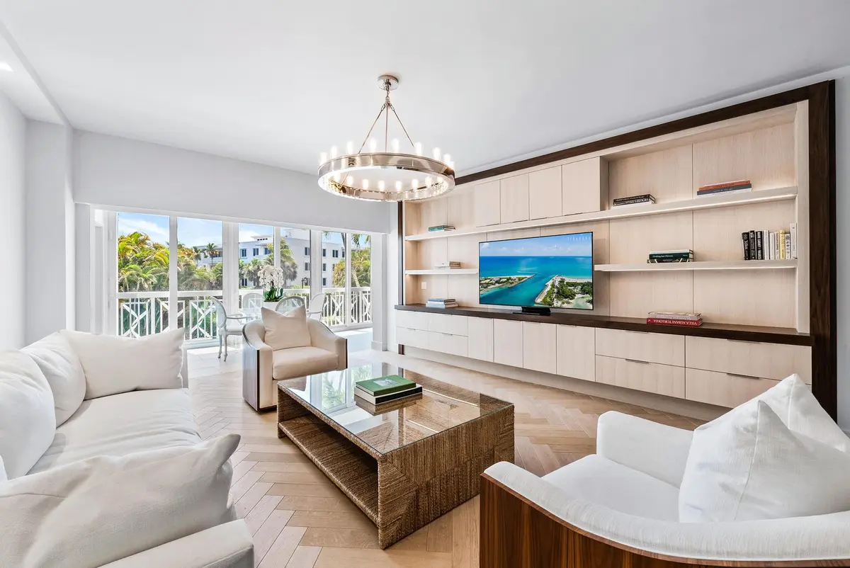 Living Room at 389 S Lake Drive 2g, Palm Beach