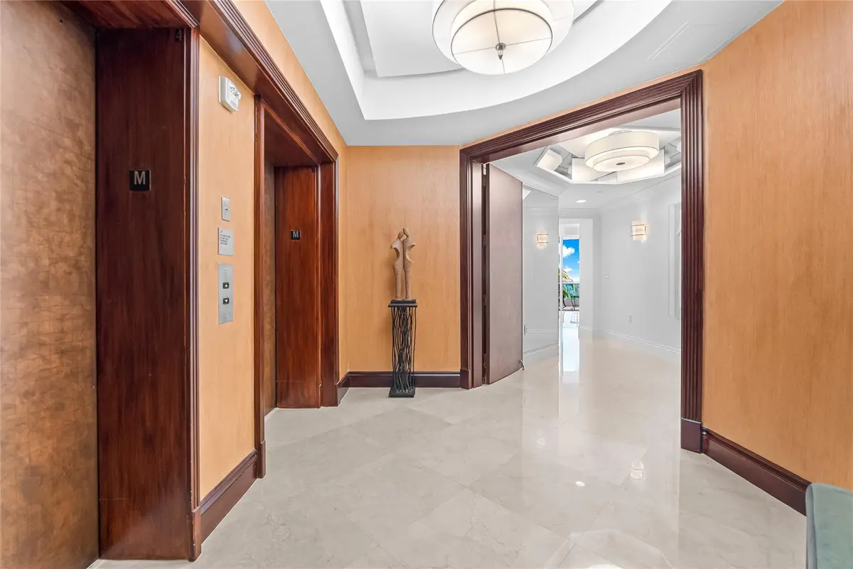 Private Double ElevatorFoyer at 1600 S Ocean Boulevard 301, Pompano Beach