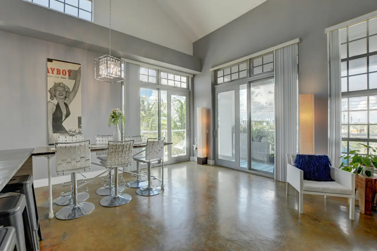 dining room to sliders view at 185 NE 4TH Avenue 301, Delray Beach