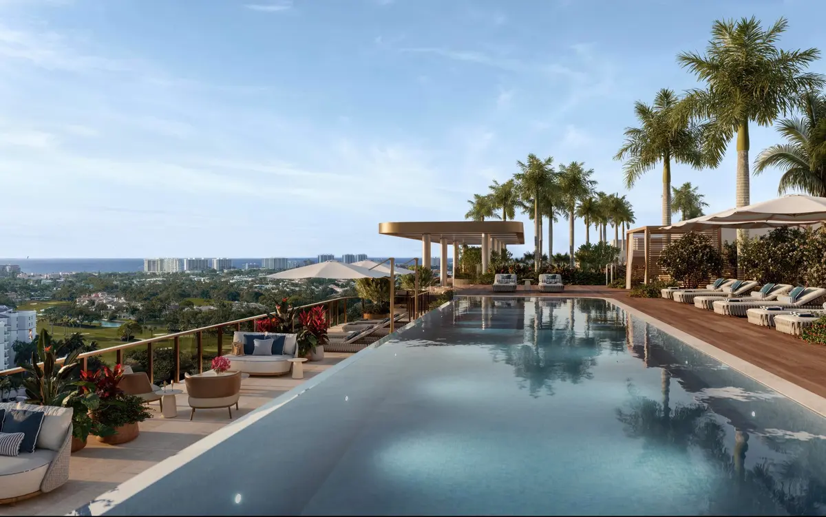 Rooftop Pool at 41 SE 4th Street 912, Boca Raton