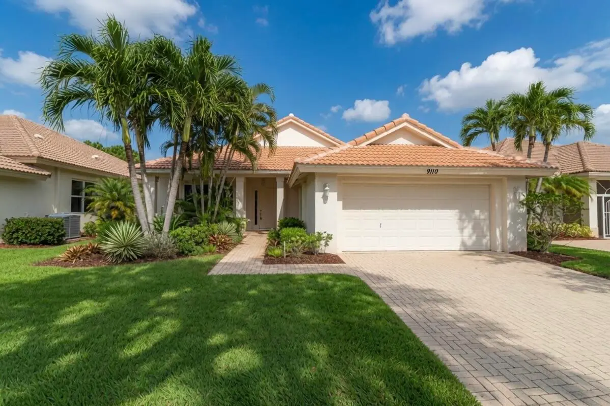 Front Exterior at 9110 Bay Harbour Circle, West Palm Beach