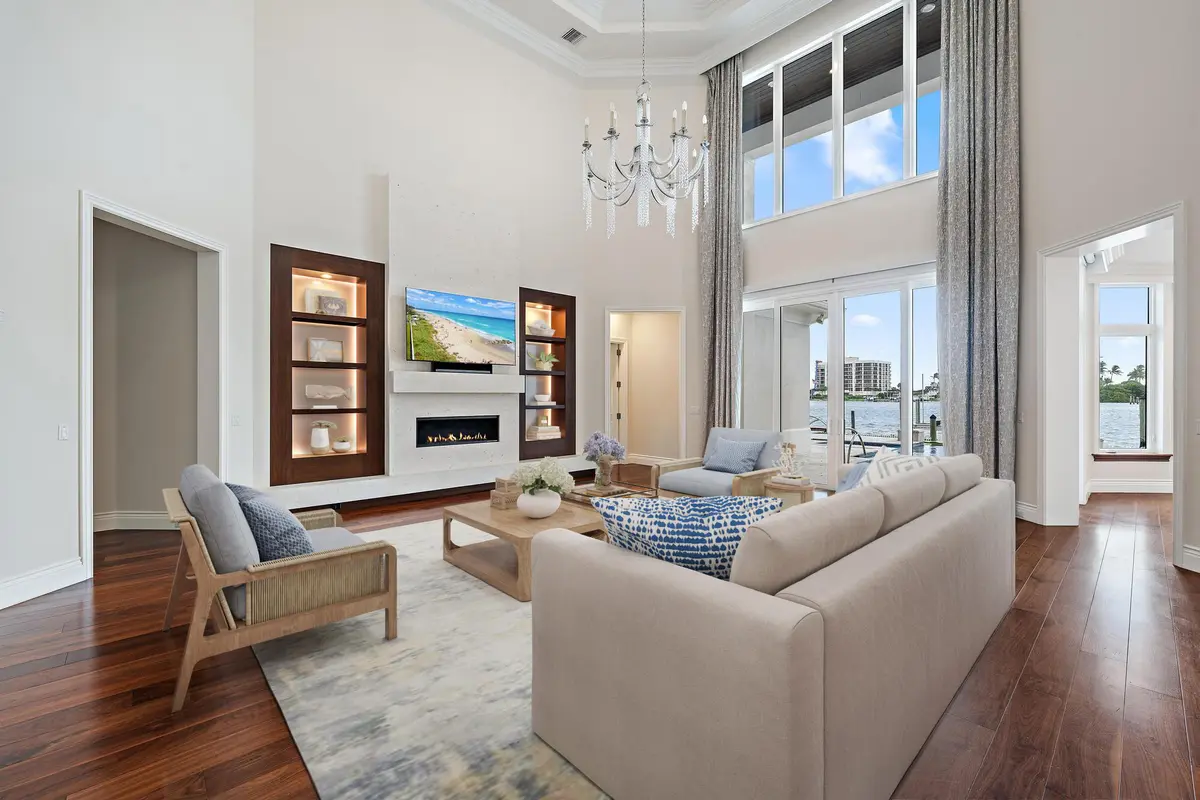 Living Room at 3433 Harbor Road, Jupiter