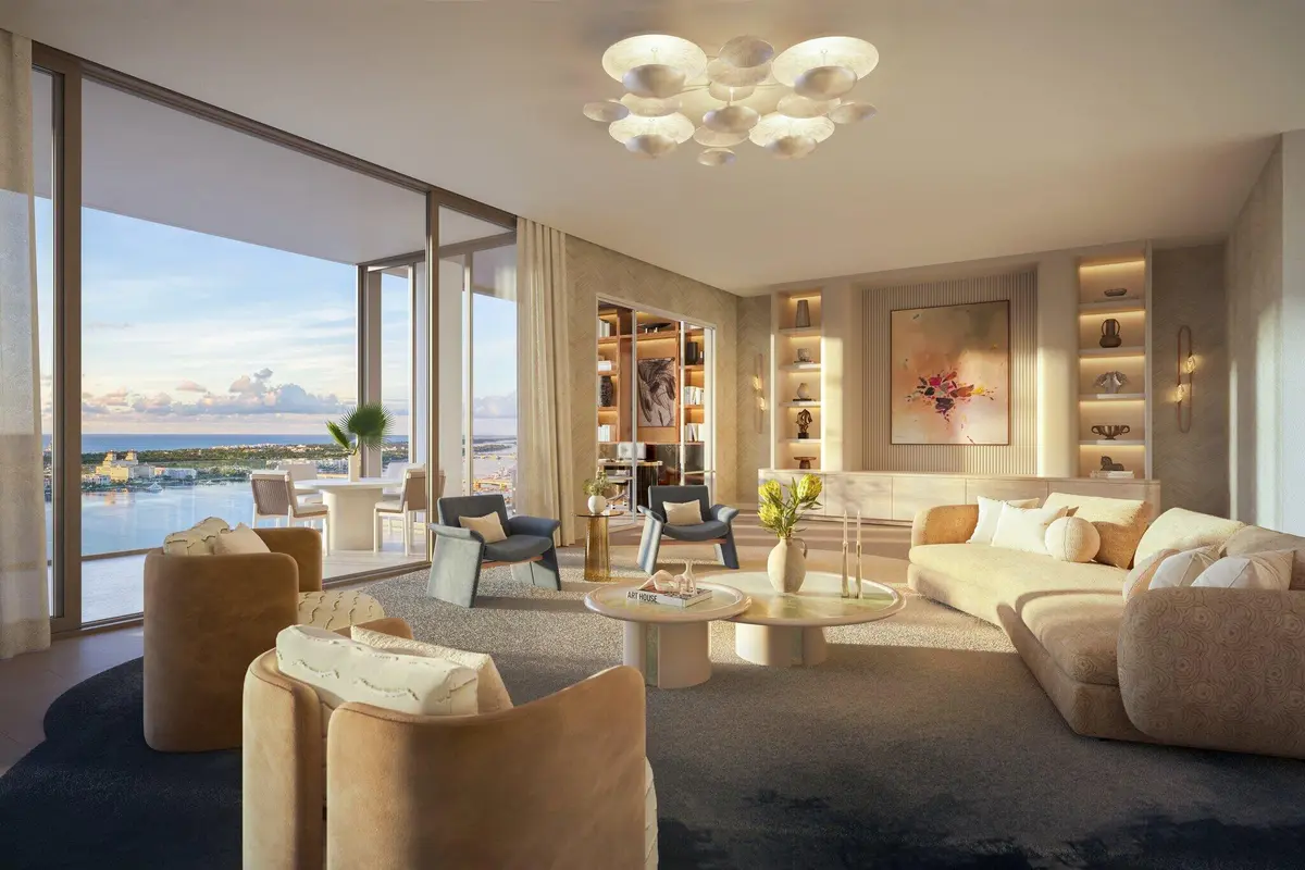 27_Penthouse_Great_Room at 1865 N FLAGLER Drive 2801, West Palm Beach