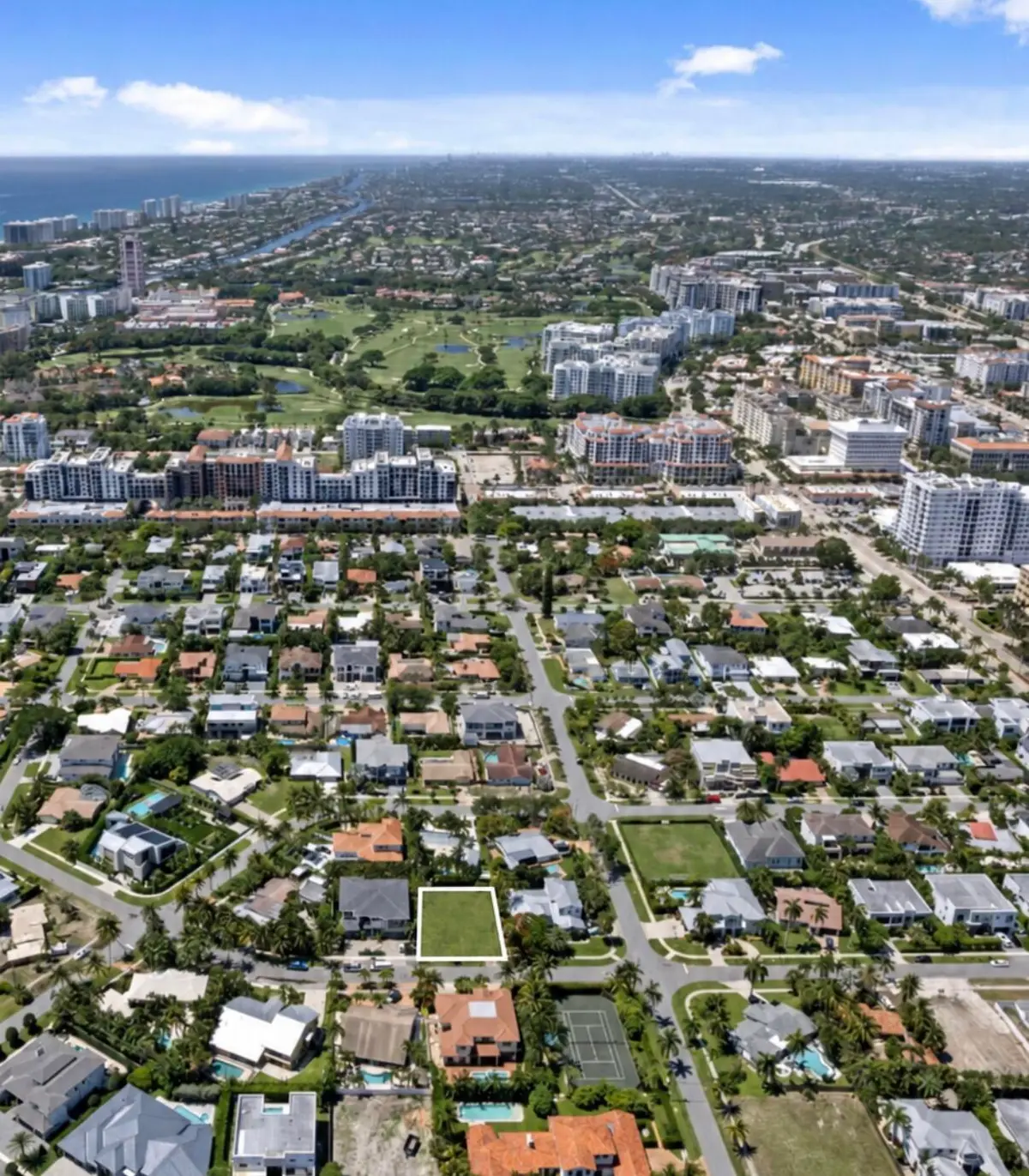 DRONE SHOT at 334 NE 4TH Street, Boca Raton
