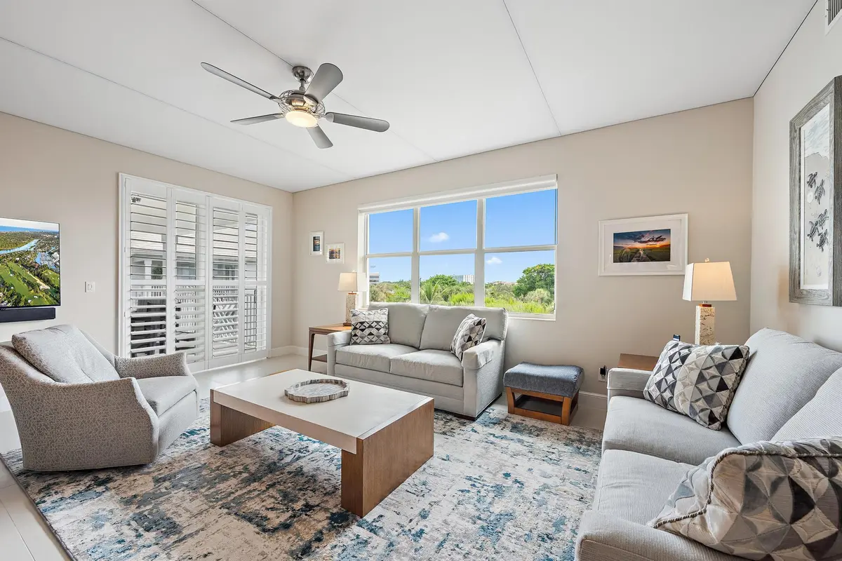 Living room at 844 Bay Colony Drive, Juno Beach