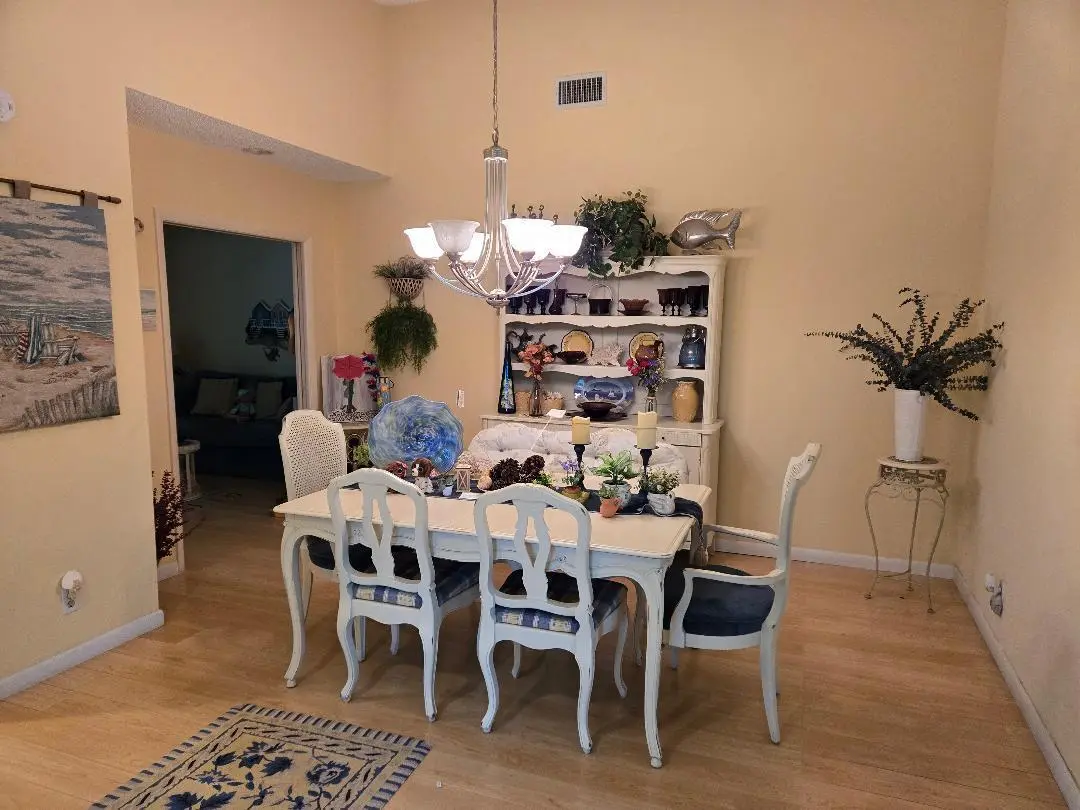 Dining room at 5700 Queen Palm Court B, Delray Beach