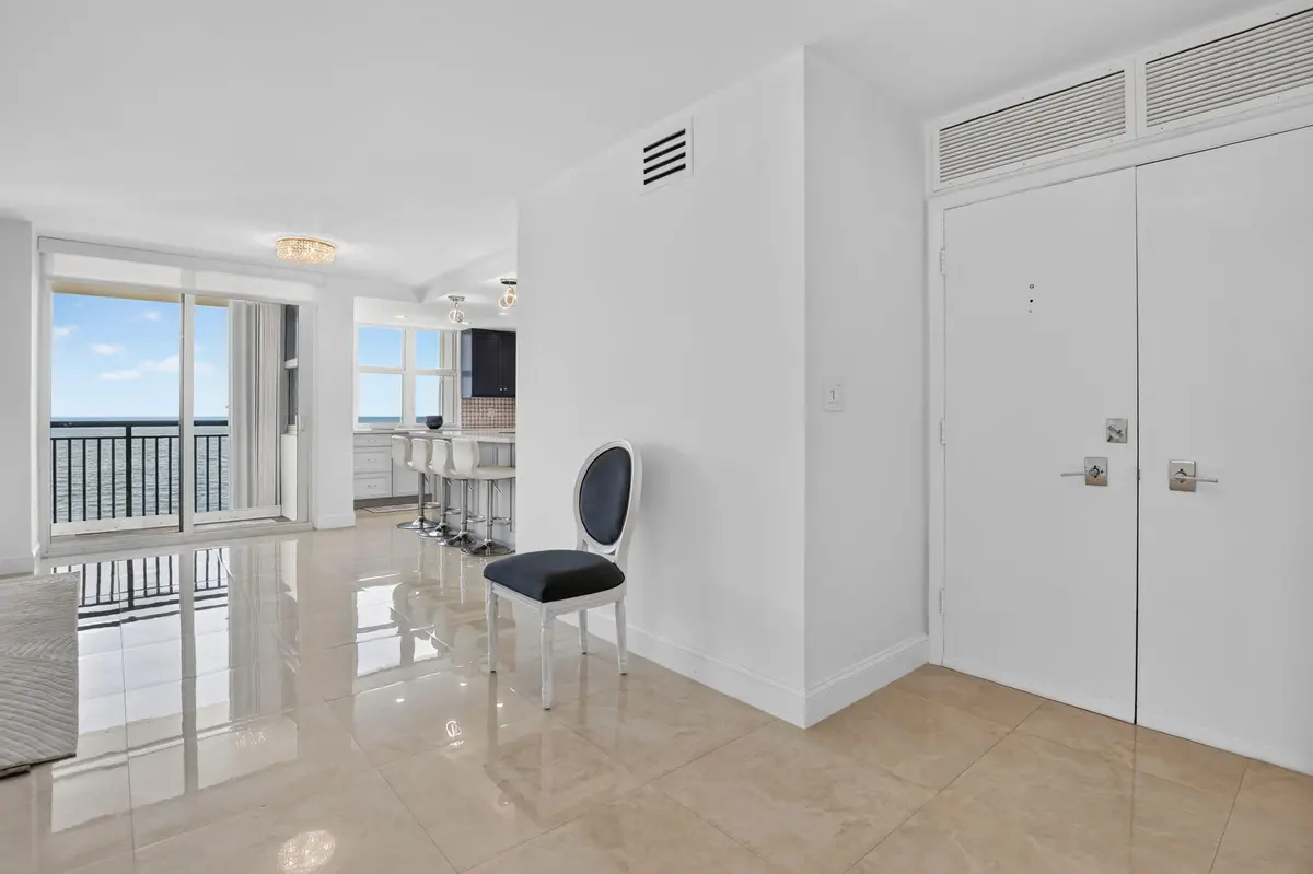 Double door entry at 2000 S Ocean Boulevard 16b, Boca Raton