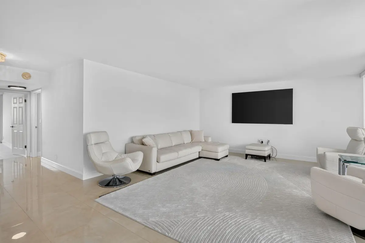 Living Room with expansive views at 2000 S Ocean Boulevard 16b, Boca Raton