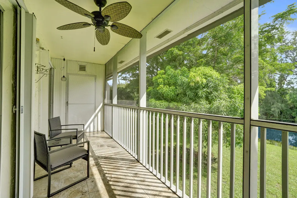 SCREENED BALCONY at 130 Lake Meryl Drive, West Palm Beach