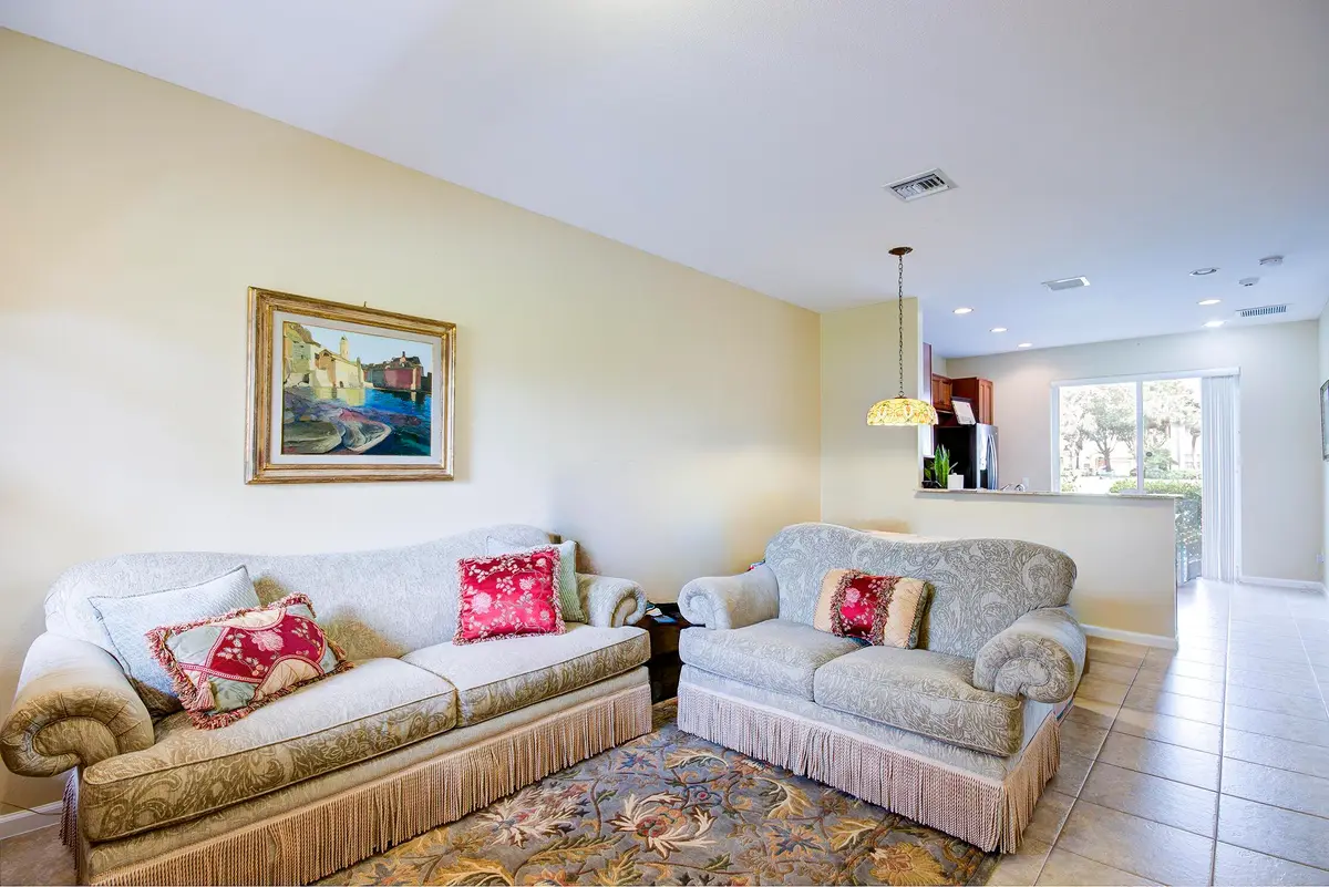 Living room at 7401 Sarentino Lane 211, Boynton Beach