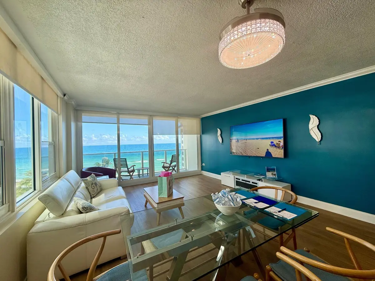 Coastal-Inspired Living Space at 3505 S OCEAN Drive 806, Hollywood