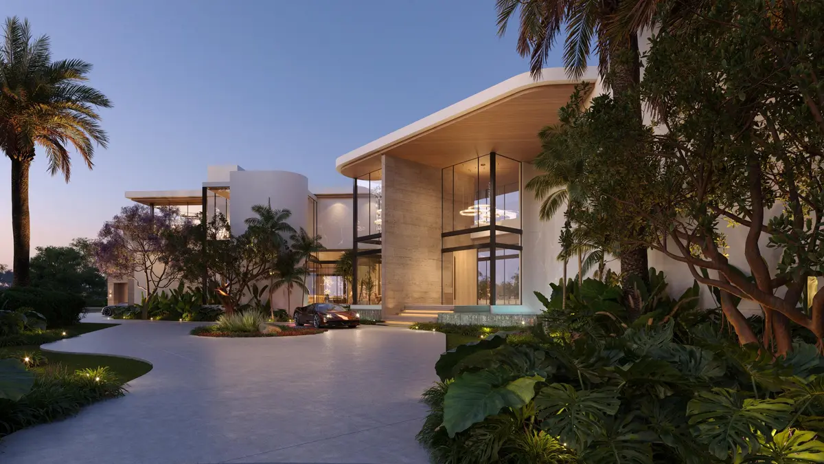 Front evening view at 708 Royal Plaza Drive, Fort Lauderdale