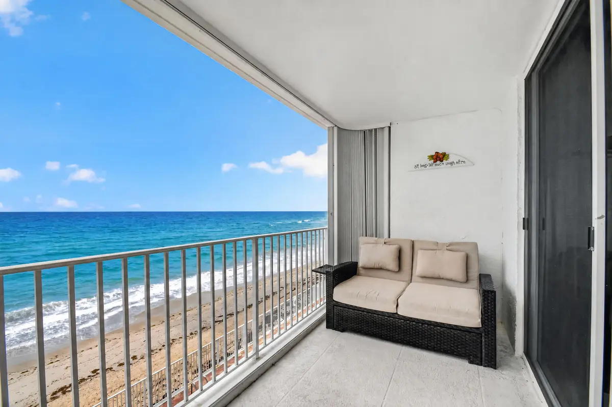 05-Balcony-Loveseat-Ocean-View at 3580 S Ocean Boulevard 4-F, South Palm Beach