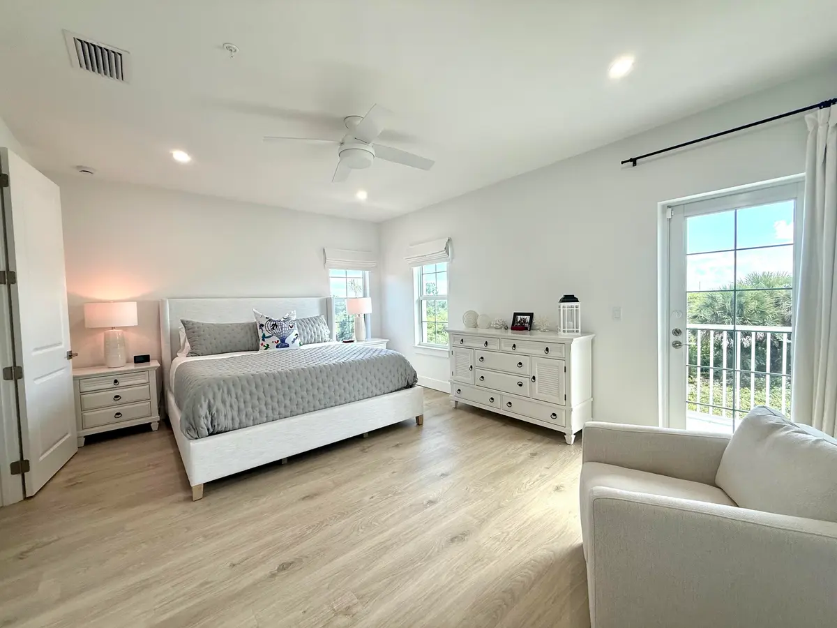 Primary Bedroom at 140 Water Pointe Place 12, Jupiter