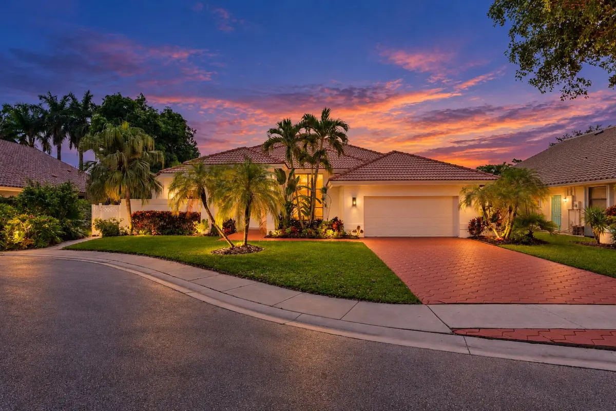 Twilight Glow Over a Tropical Home at 2312 NW 67TH Drive, Boca Raton