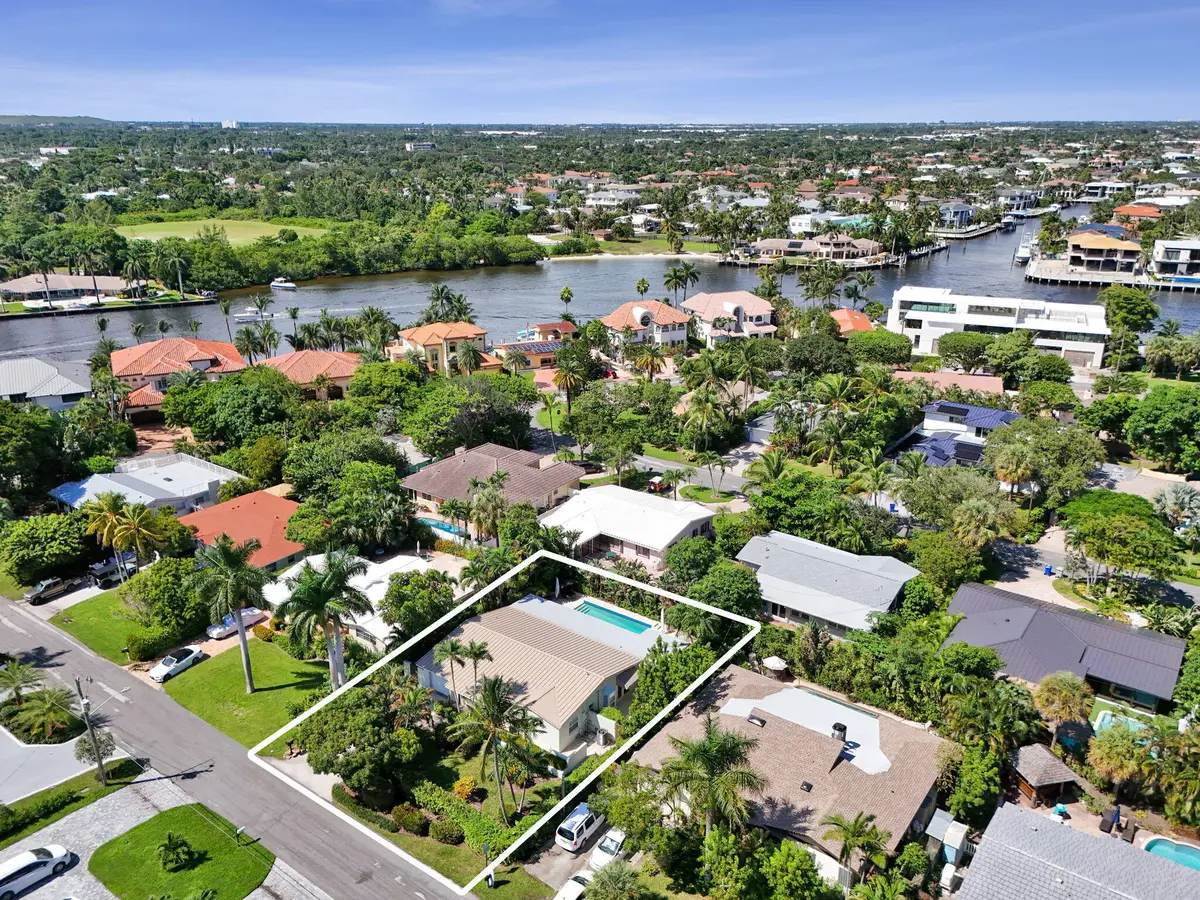 Aerial View at 3207 DOVER Road, Pompano Beach