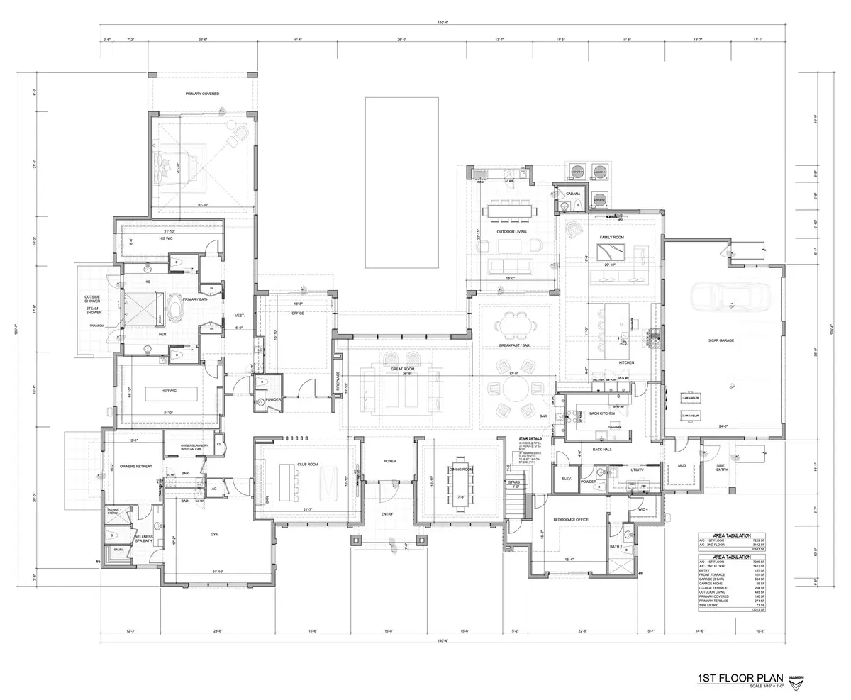 1ST FLOOR PLAN 2450 at 2450 NW 41st Street, Boca Raton