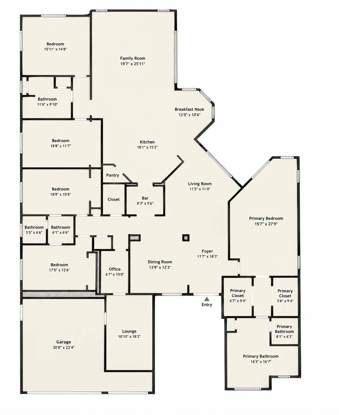 Floor plan at 11618 MANATEE BAY Lane, Wellington