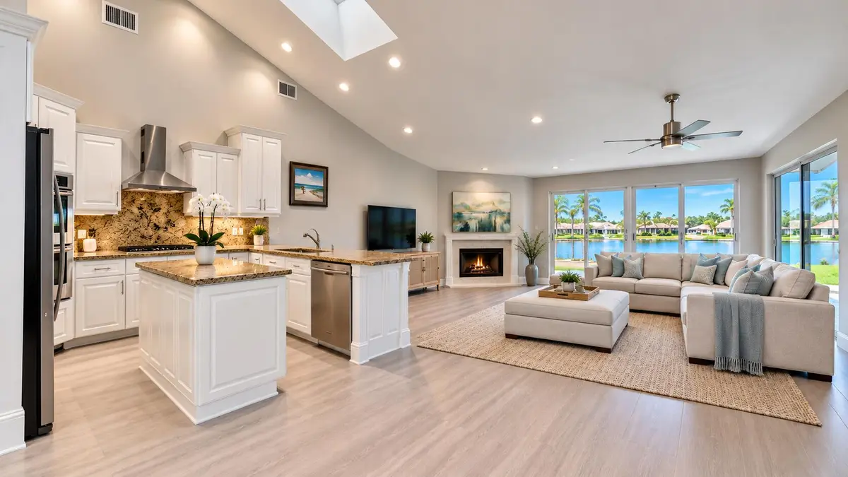 kitchen family room at 139 BROOKHAVEN Court, Palm Beach Gardens