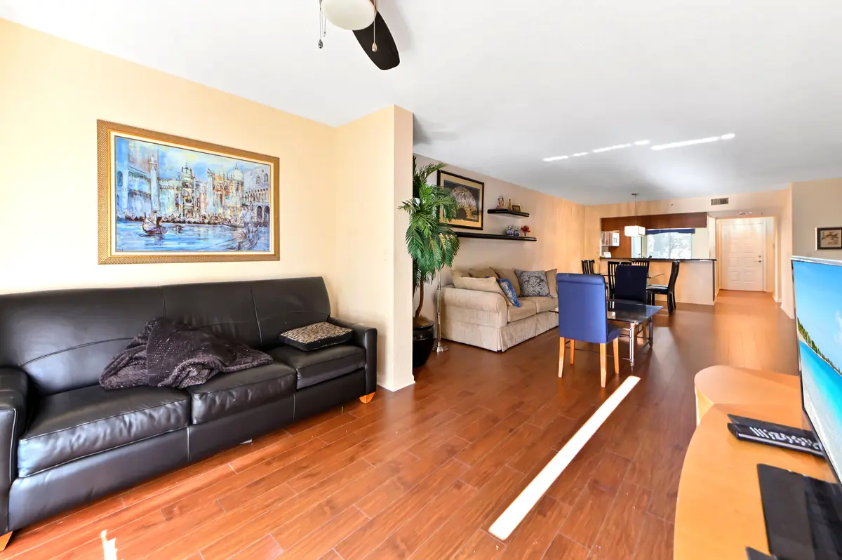 05 - Living Room to Lake View at 5842 Crystal Shores Drive 207, Boynton Beach