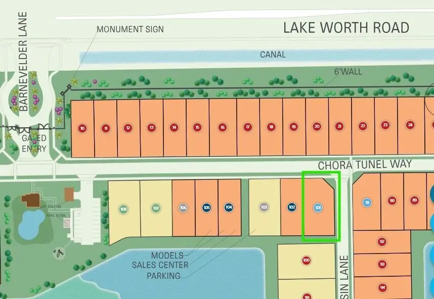 101 map at 9642 CHORA TUNEL Way 101 Prestige, Lake Worth