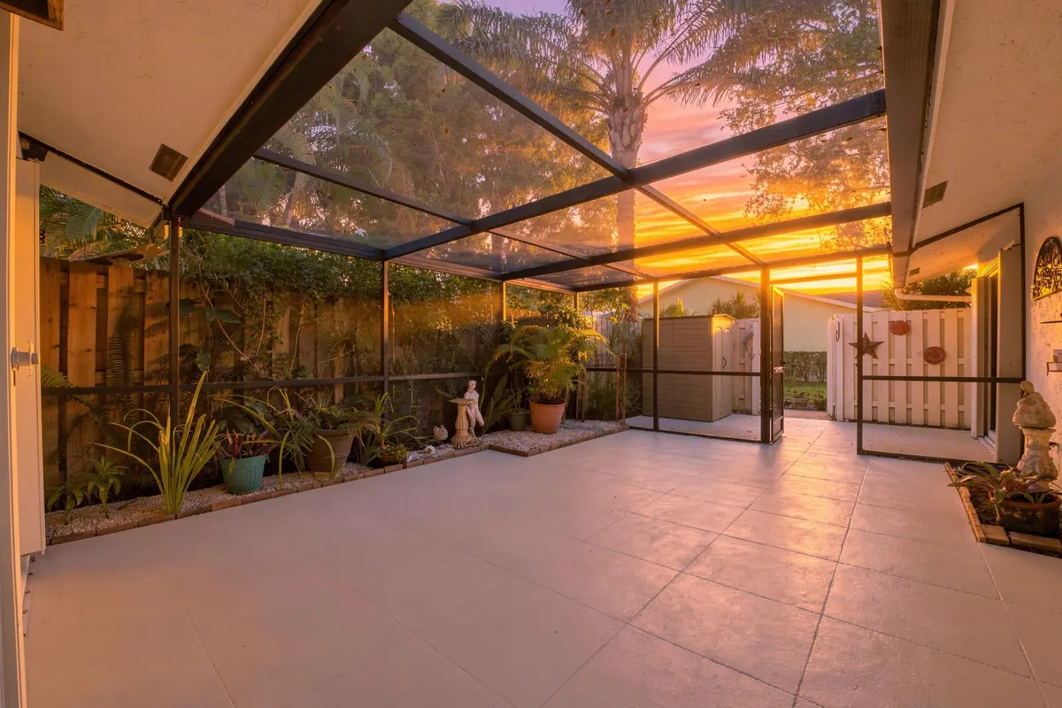 Sunset patio at 801 NW 30TH Avenue C, Delray Beach
