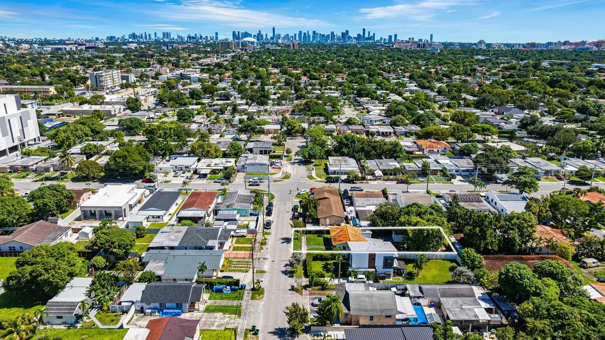 Aerial at 5510 SW 2nd Street, Miami