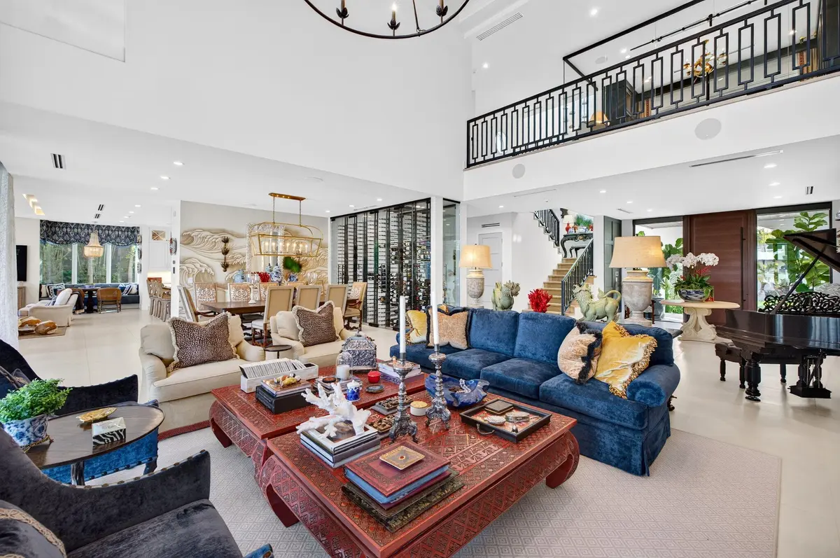 19_Formal Living and Dining Areas - View at 650 ISLE OF PALMS Drive, Fort Lauderdale