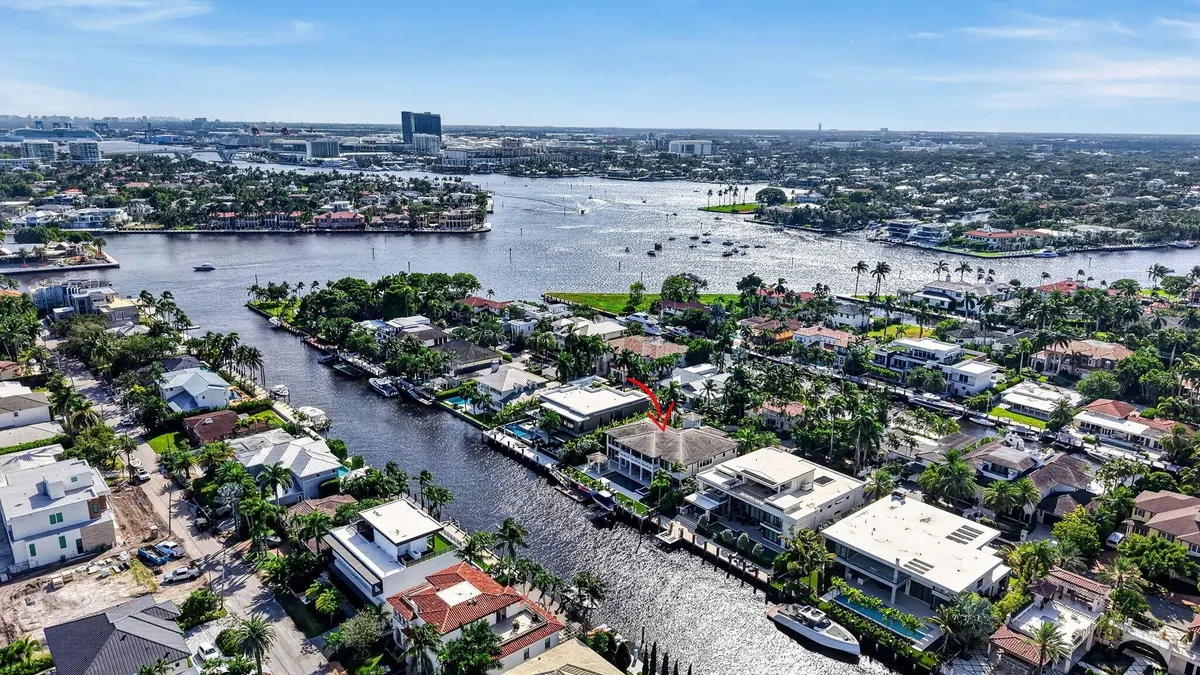 162_Neighborhood Aerial - View 4 at 650 ISLE OF PALMS Drive, Fort Lauderdale