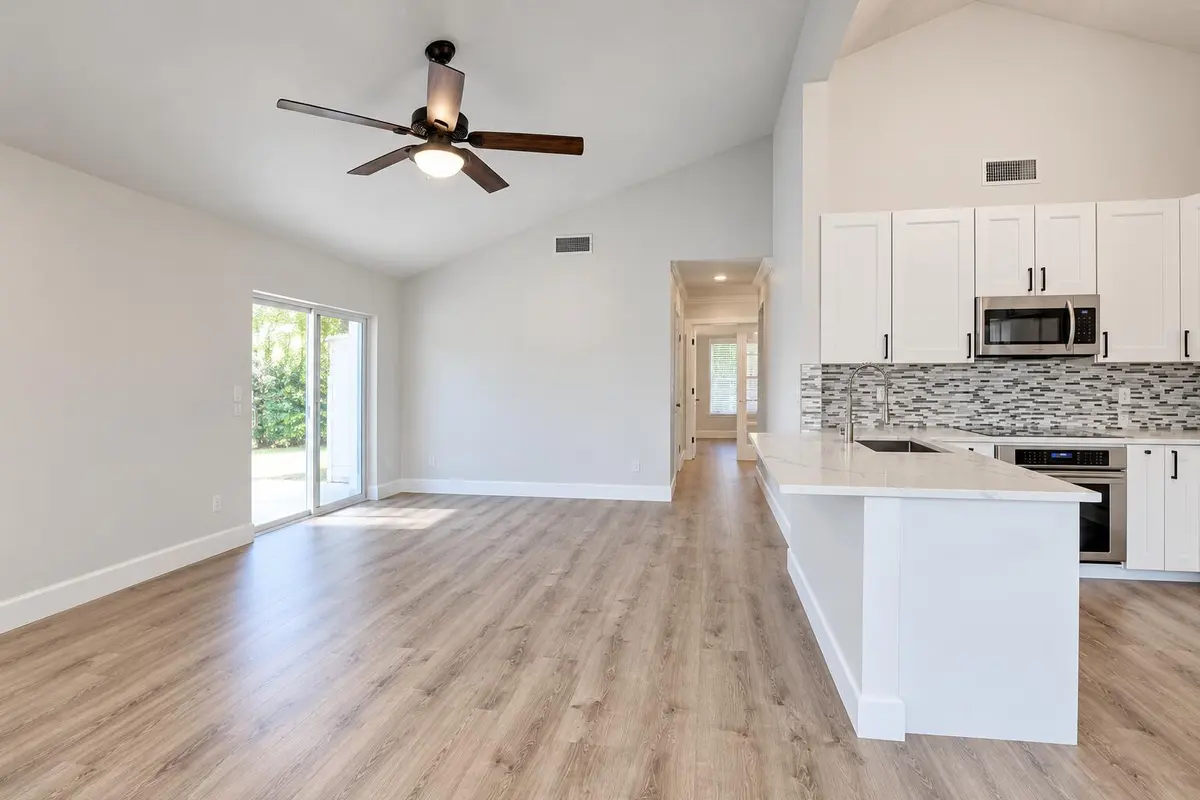 Bright Vacant Open-Plan Kitchen and Livi at 8379 Garden Gate Place, Boca Raton