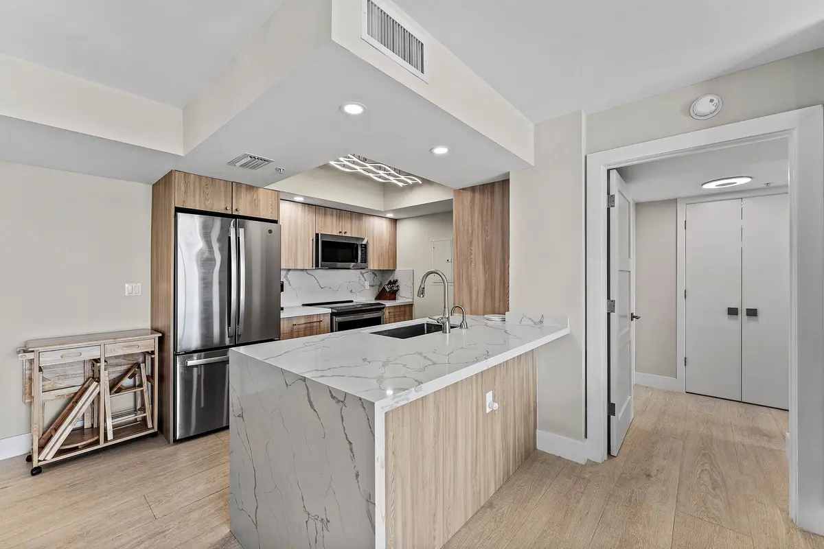 Kitchen at 99 SE Mizner Boulevard 627, Boca Raton