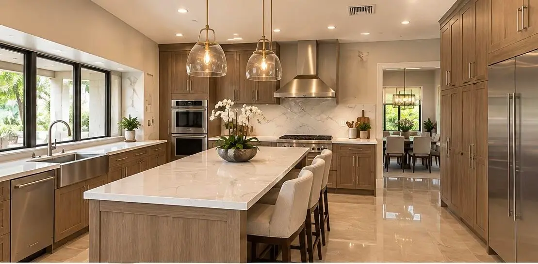 KITCHEN - REIMAGINED POST-REHAB (AI) at 16670 WESTWOOD Lane, Weston