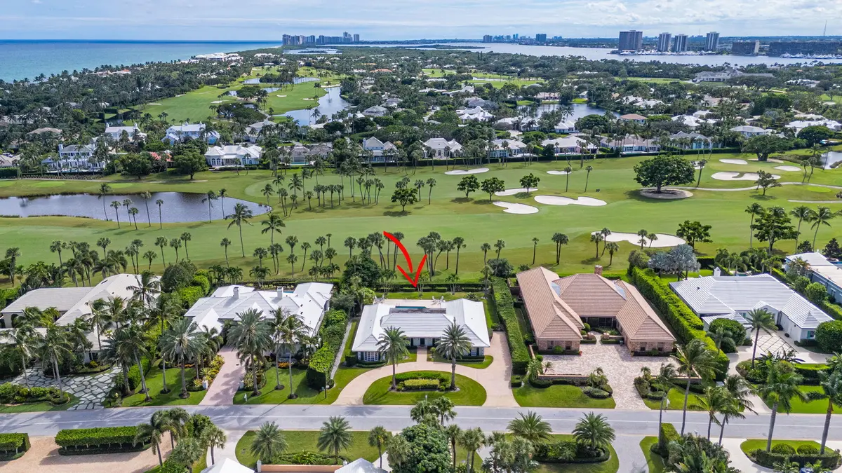 Aerial view at 934 Palm Way, North Palm Beach