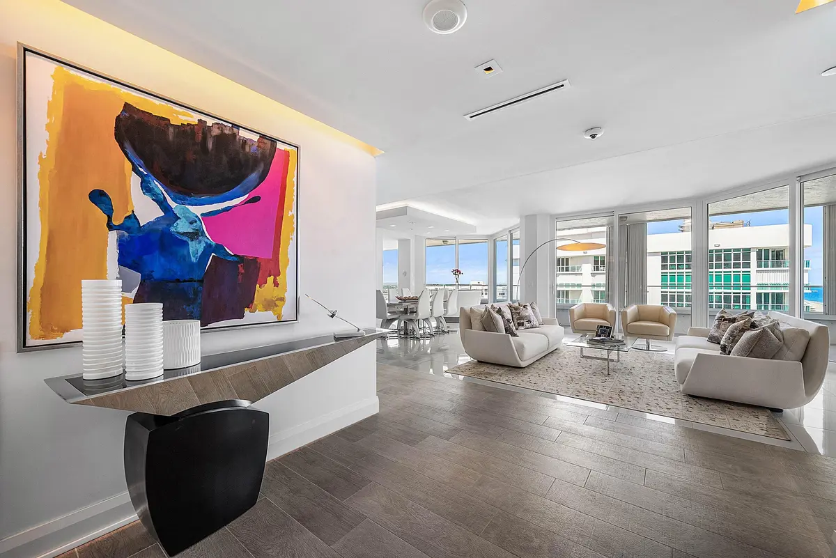 Living Room at 1440 S OCEAN Boulevard 14A, Lauderdale-By-The-Sea