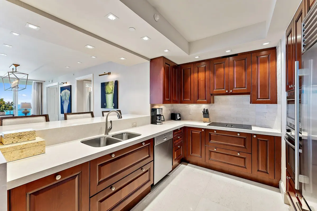 Kitchen at 2700 N Ocean Drive 2304b, Singer Island
