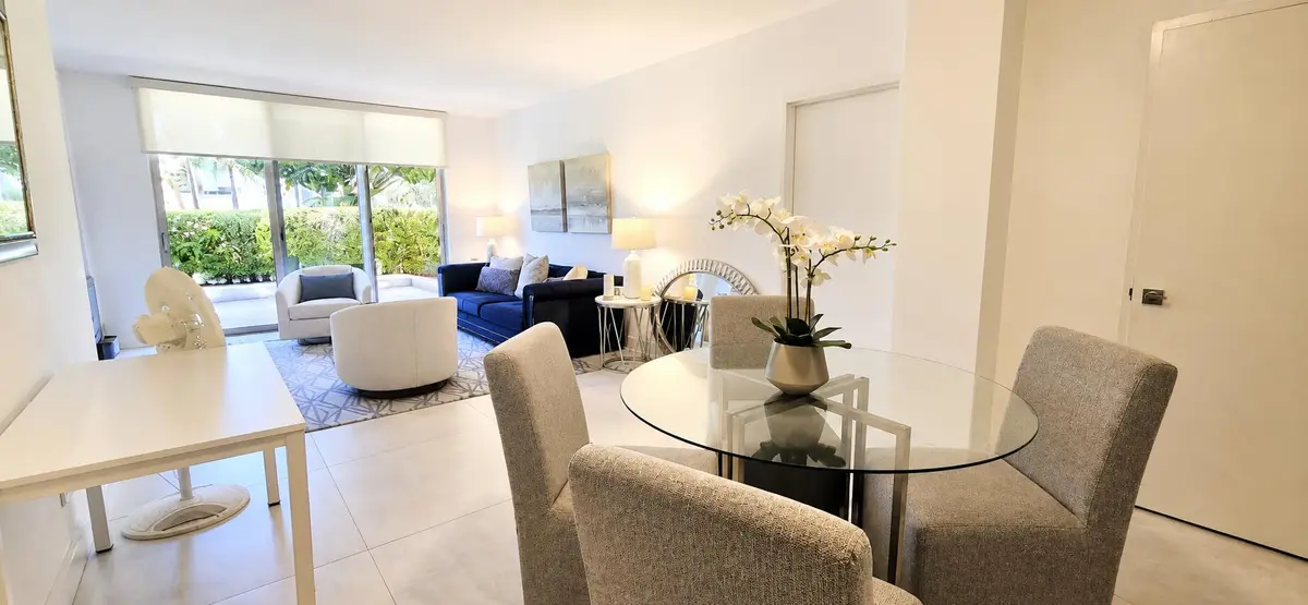 Living & Dining Area at 2840 S OCEAN Boulevard 1070, Palm Beach