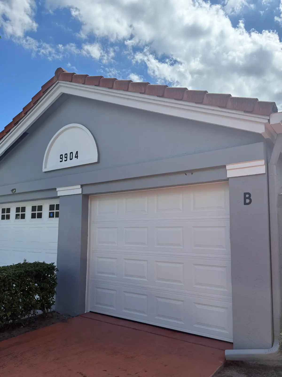 New Garage Door at 9904 Summerbrook Terrace B, Boynton Beach