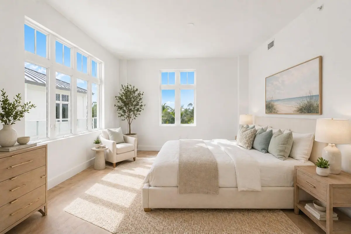 Unit 2104Primary Bedroom at 180 Lake Drive 2104, Palm Beach Shores