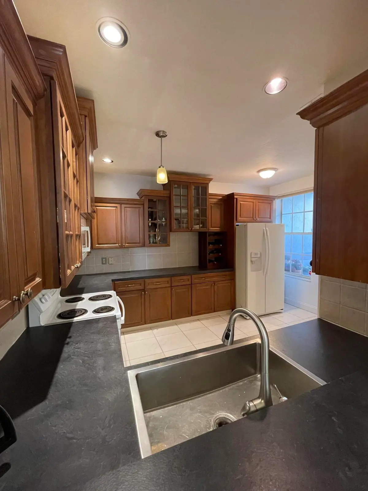 Kitchen from Pass Through at 7911 Laina Lane 1, Boynton Beach