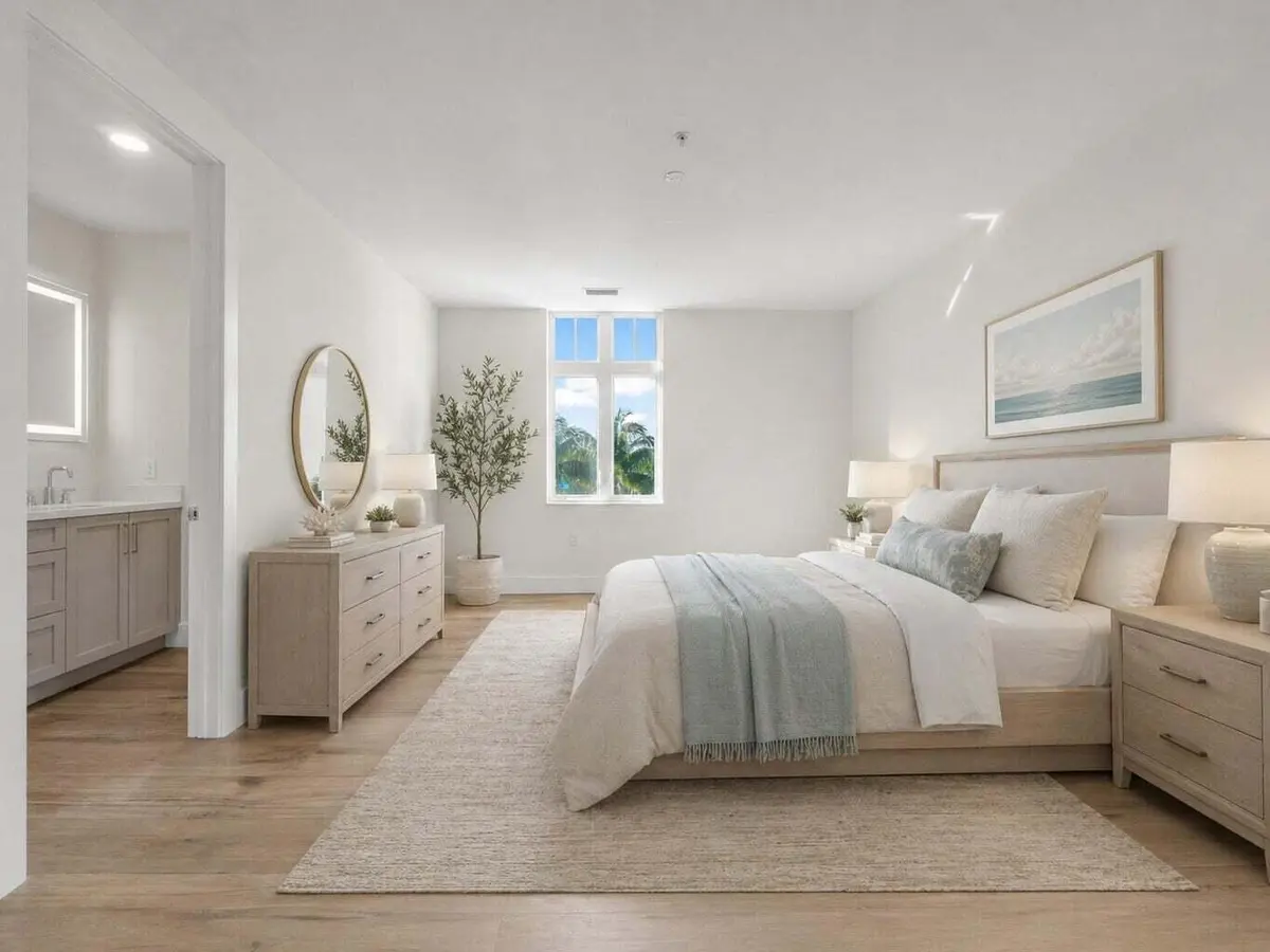 master-bedroom at 178 Lake Drive 4201, Palm Beach Shores